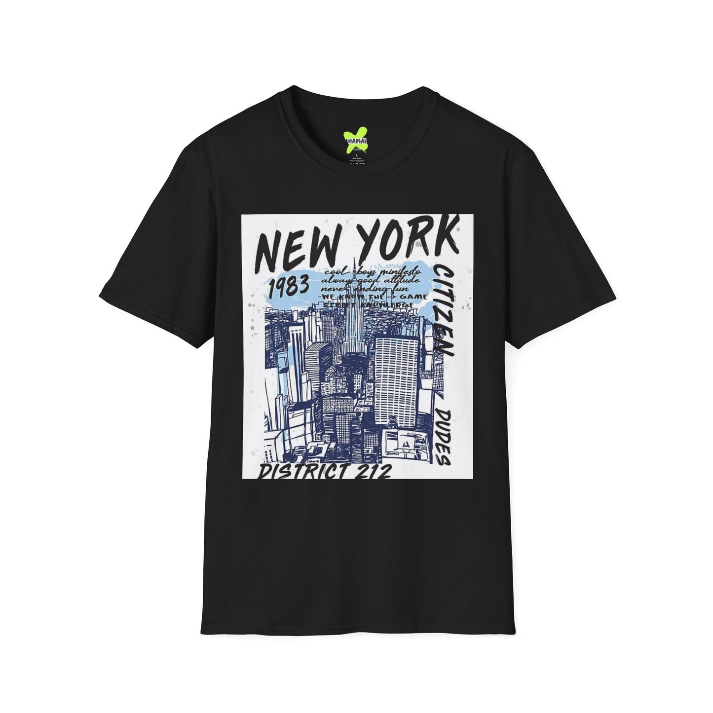 New York City Graphic Unisex T-Shirt - 1983 District 212 Design
