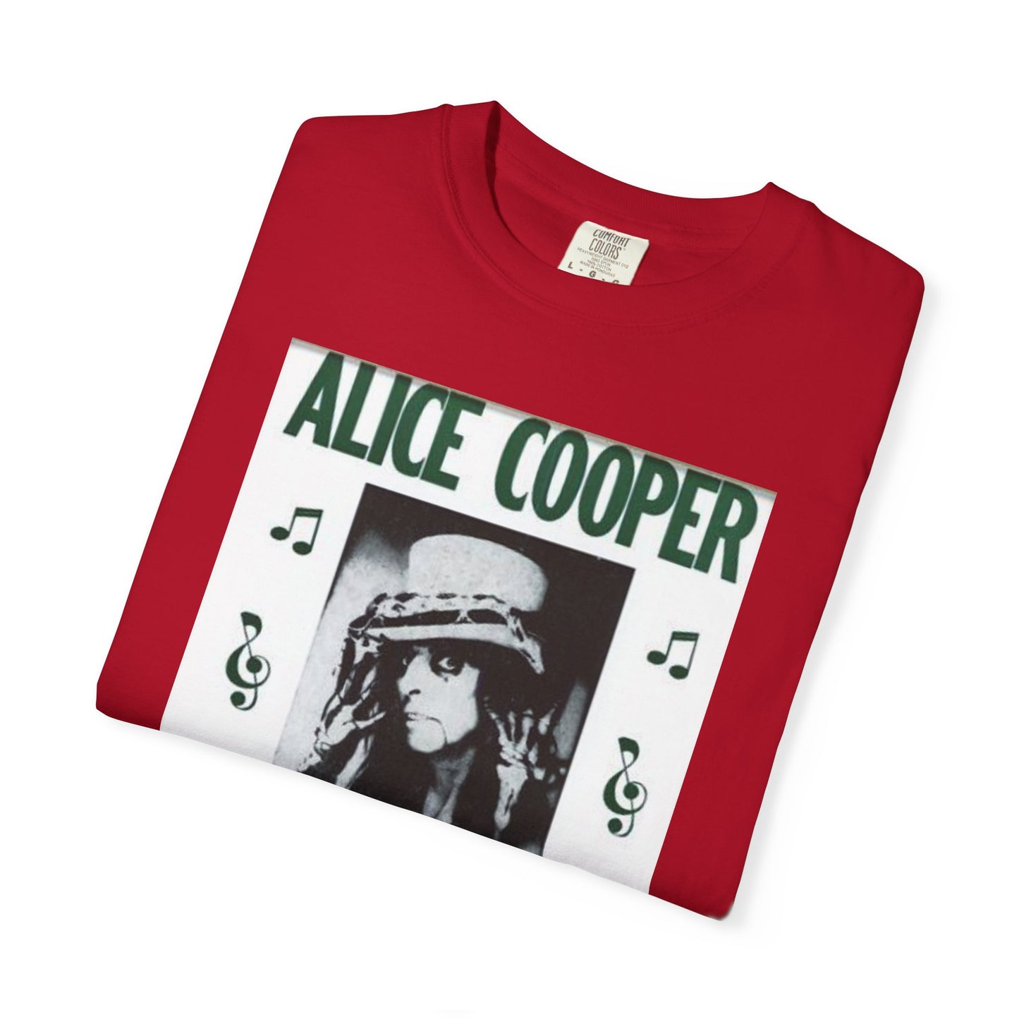 Vintage Alice Cooper Concert T-Shirt - Unisex Garment-Dyed Tee