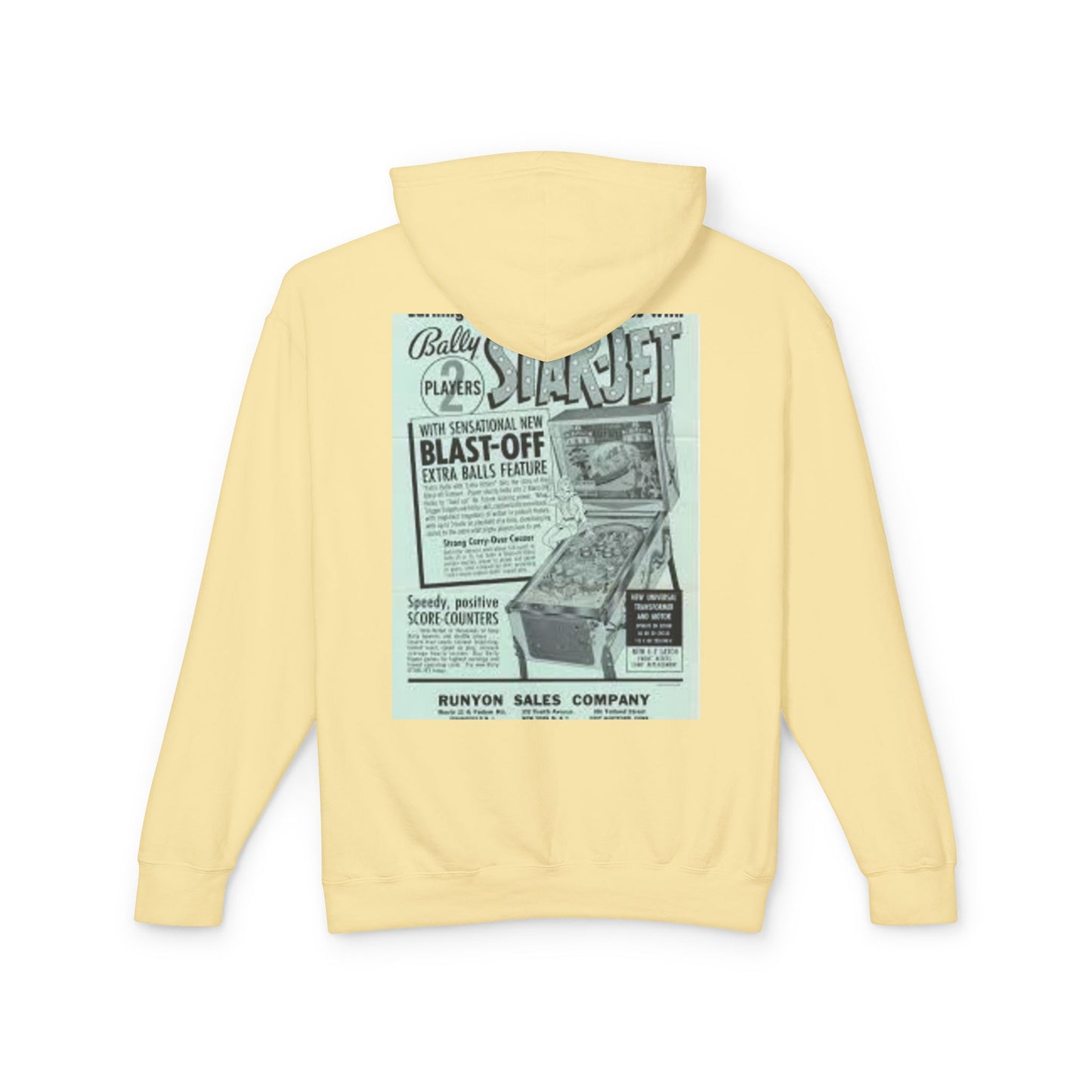 Retro Arcade Inspired Lightweight Hoodie - Perfect for Gamers & Nostalgic Fans