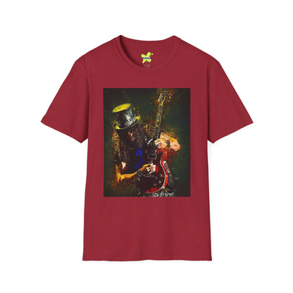 Rock Legend Unisex Softstyle T-Shirt - Vintage Guitar Design