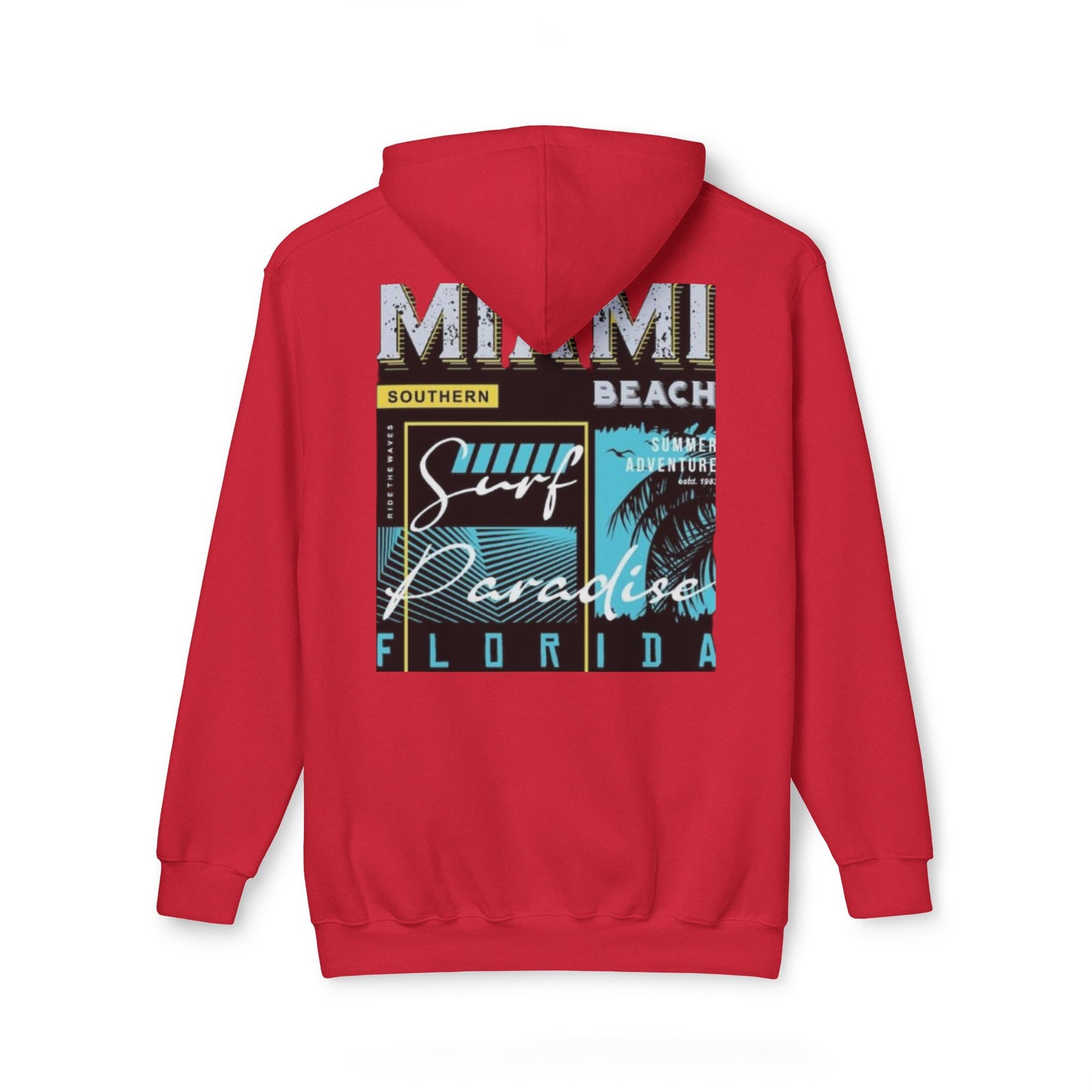 Miami Paradise Surf Unisex Hooded Sweatshirt - Made in USA