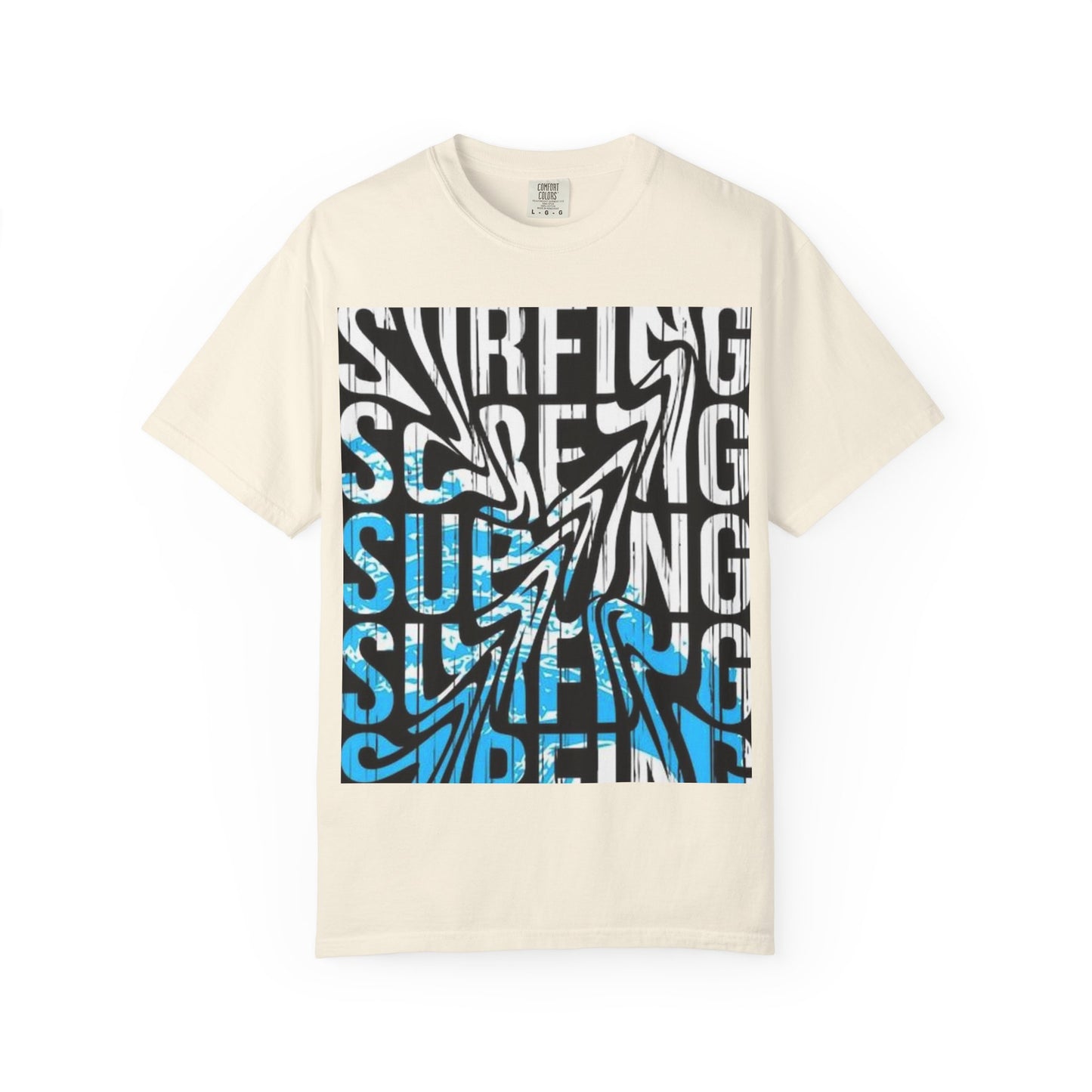 Wave Surfing Unisex Garment-Dyed T-Shirt | Casual Beachwear, Summer Style, Surfing Gift, Graphic Tee, Coastal Vibes