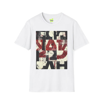 Artistic Unisex Softstyle T-Shirt - Modern Abstract Design