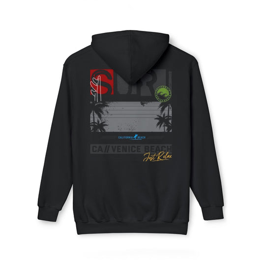 Surfer Vibes Unisex Hooded Sweatshirt, Beachwear, Gift for Surfers, Casual Hoodie, Summer Fashion, Adventure Apparel, Coastal Style