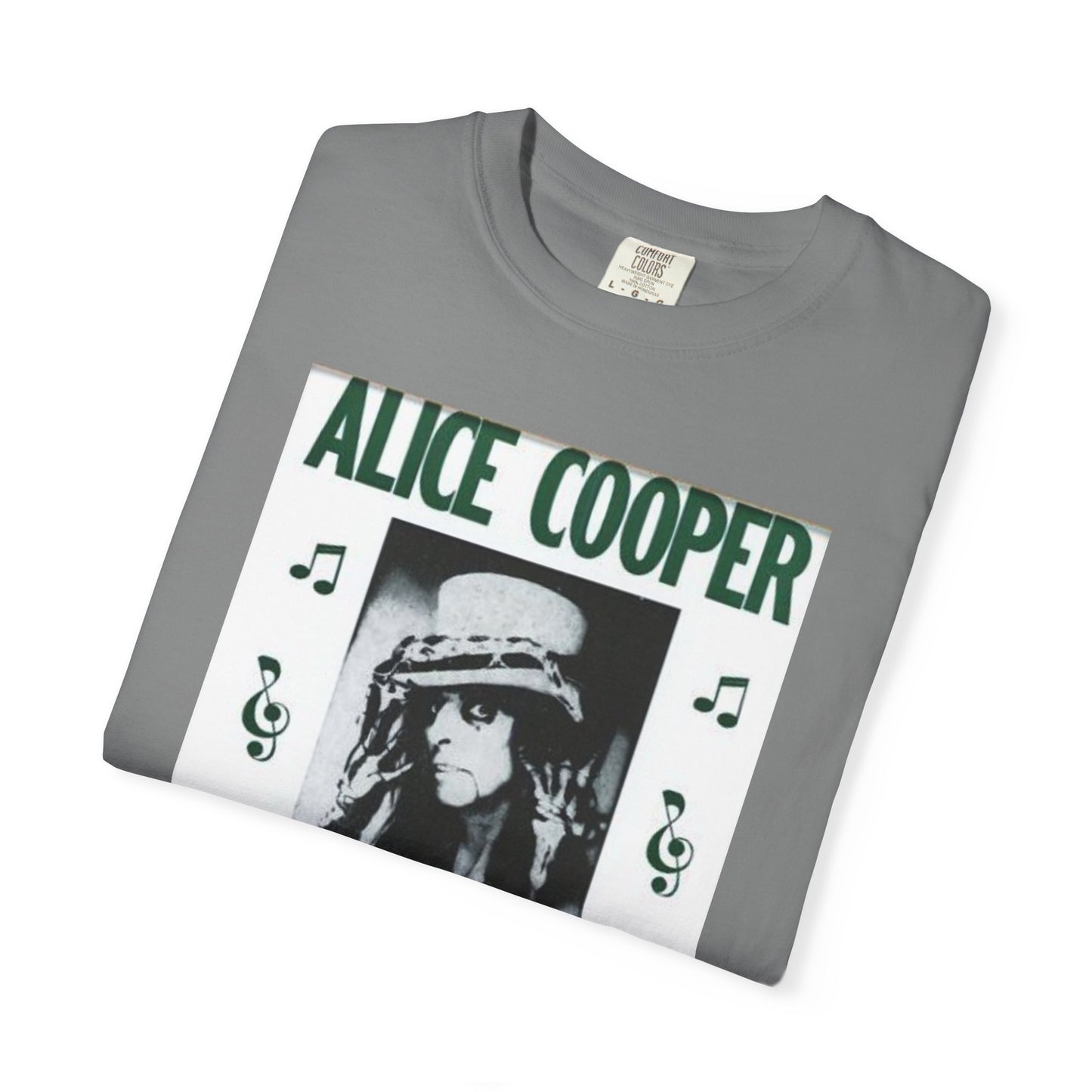 Vintage Alice Cooper Concert T-Shirt - Unisex Garment-Dyed Tee