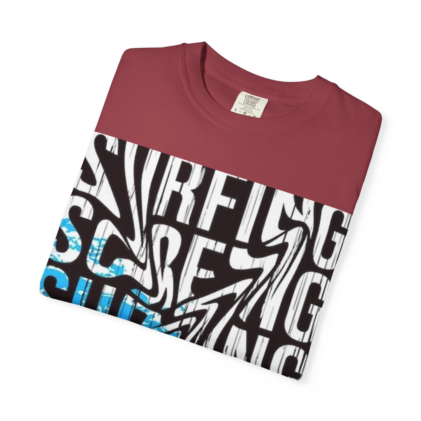 Wave Surfing Unisex Garment-Dyed T-Shirt | Casual Beachwear, Summer Style, Surfing Gift, Graphic Tee, Coastal Vibes