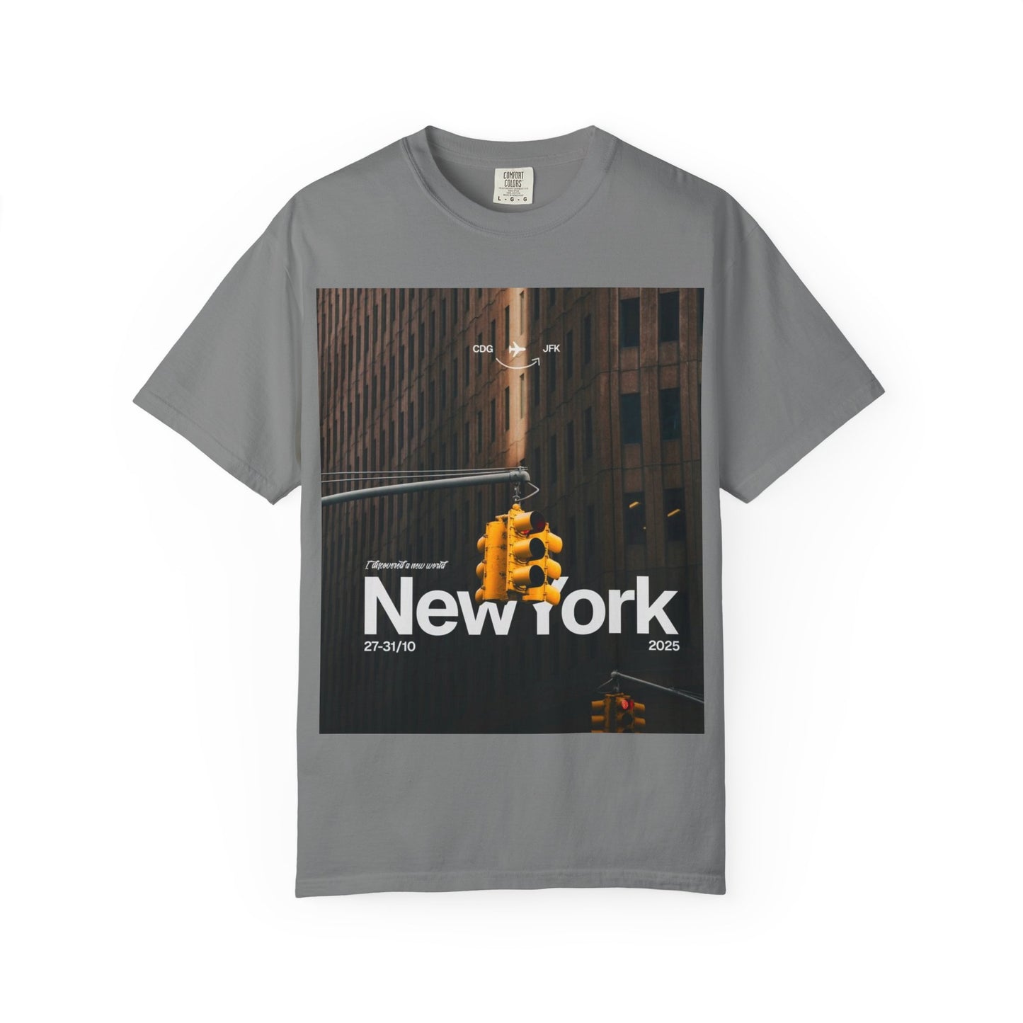 New York City Traffic Light Photo T‑Shirt — Urban Streetwear Tee