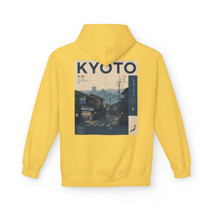Kyoto Vintage Travel Hoodie — Retro Japan Street Scene Sweatshirt