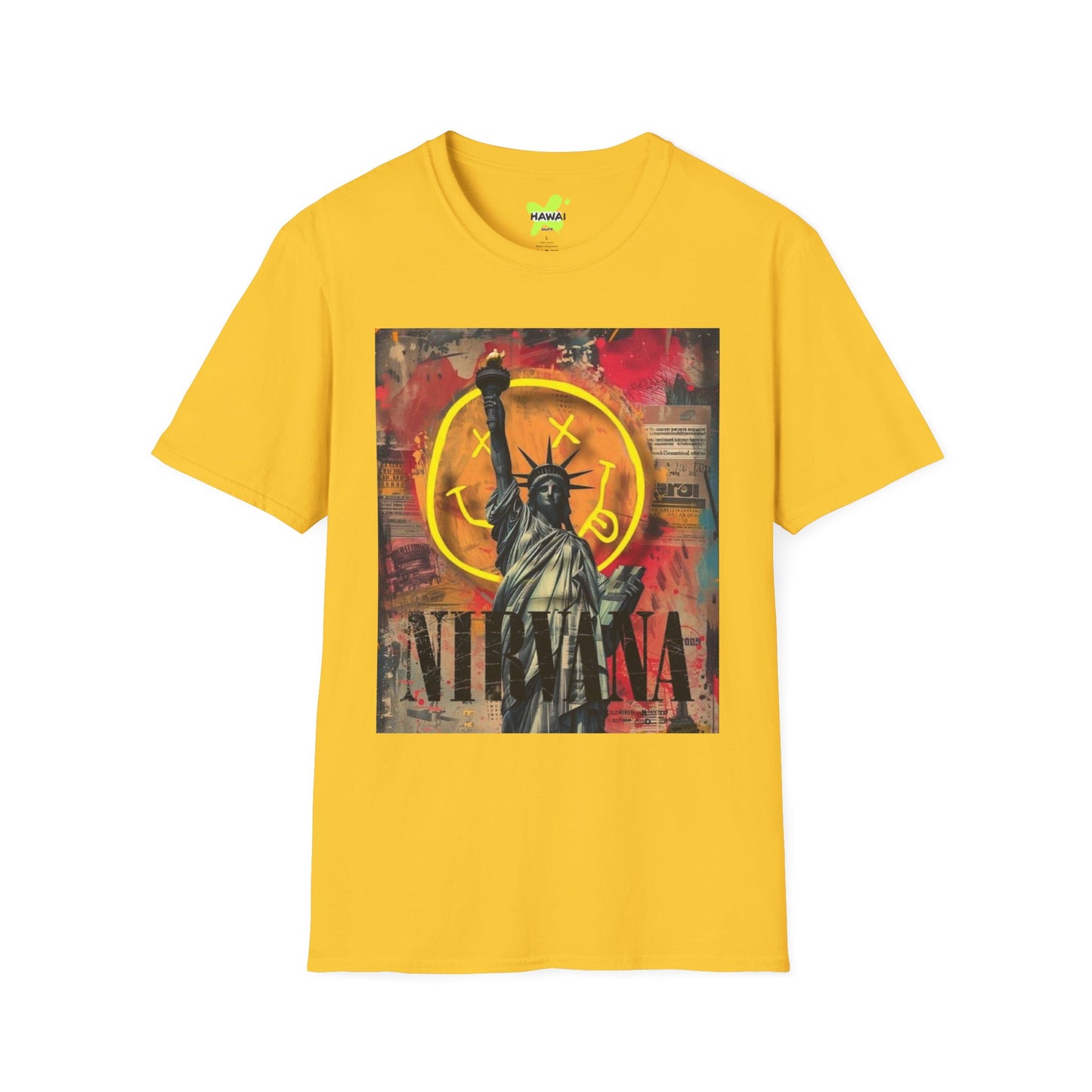 Statue of Liberty Graphic T-Shirt | Unisex Softstyle Tee for Urban Vibes