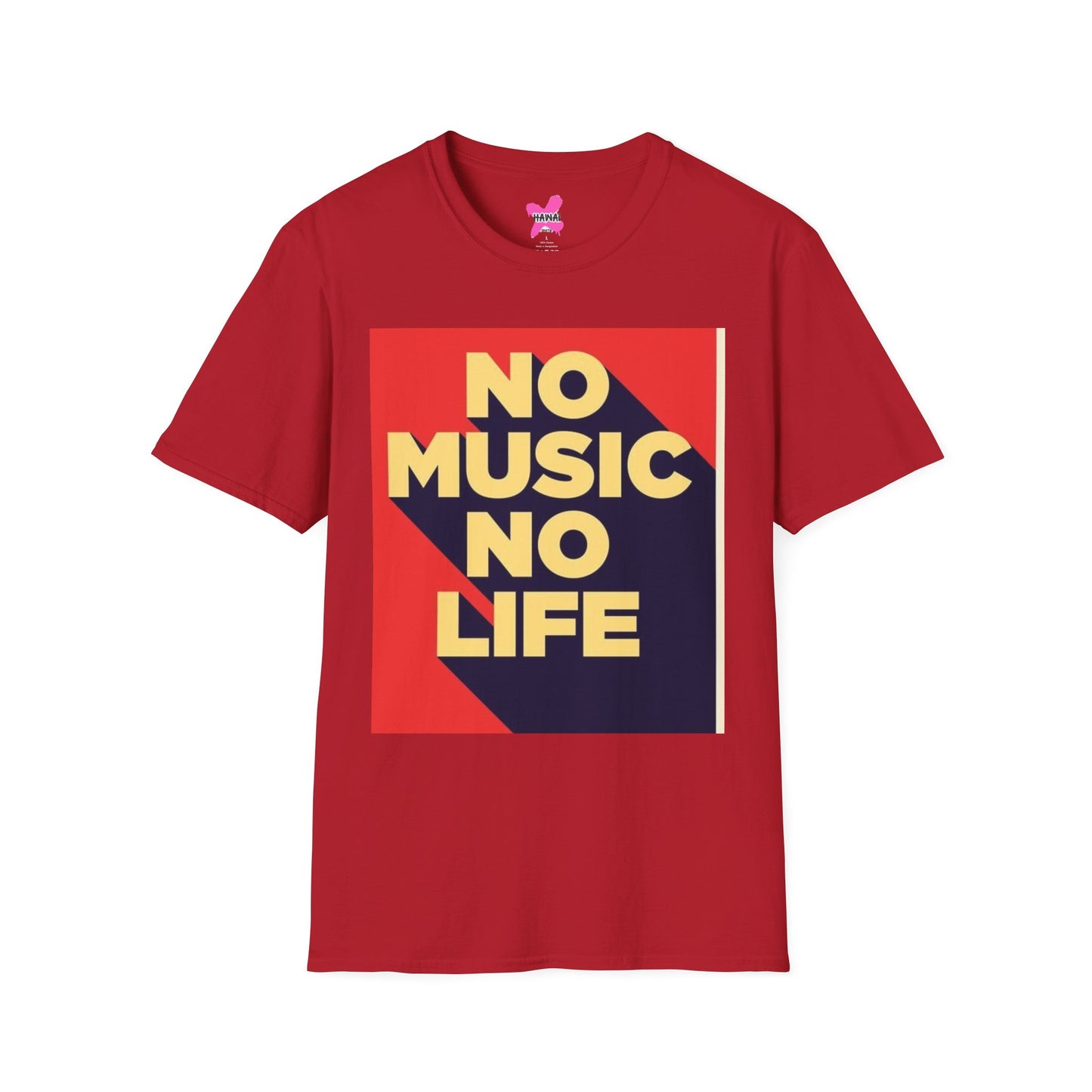 No Music No Life Unisex Softstyle T-Shirt – Music Lover's Essential