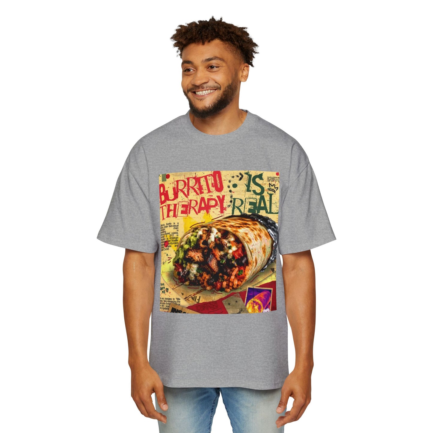 Burrito Is Therapy Tee — Funny Food Graphic T-Shirt