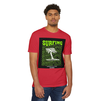 Surfing Vibes Unisex CVC Jersey T-shirt - Retro California Style