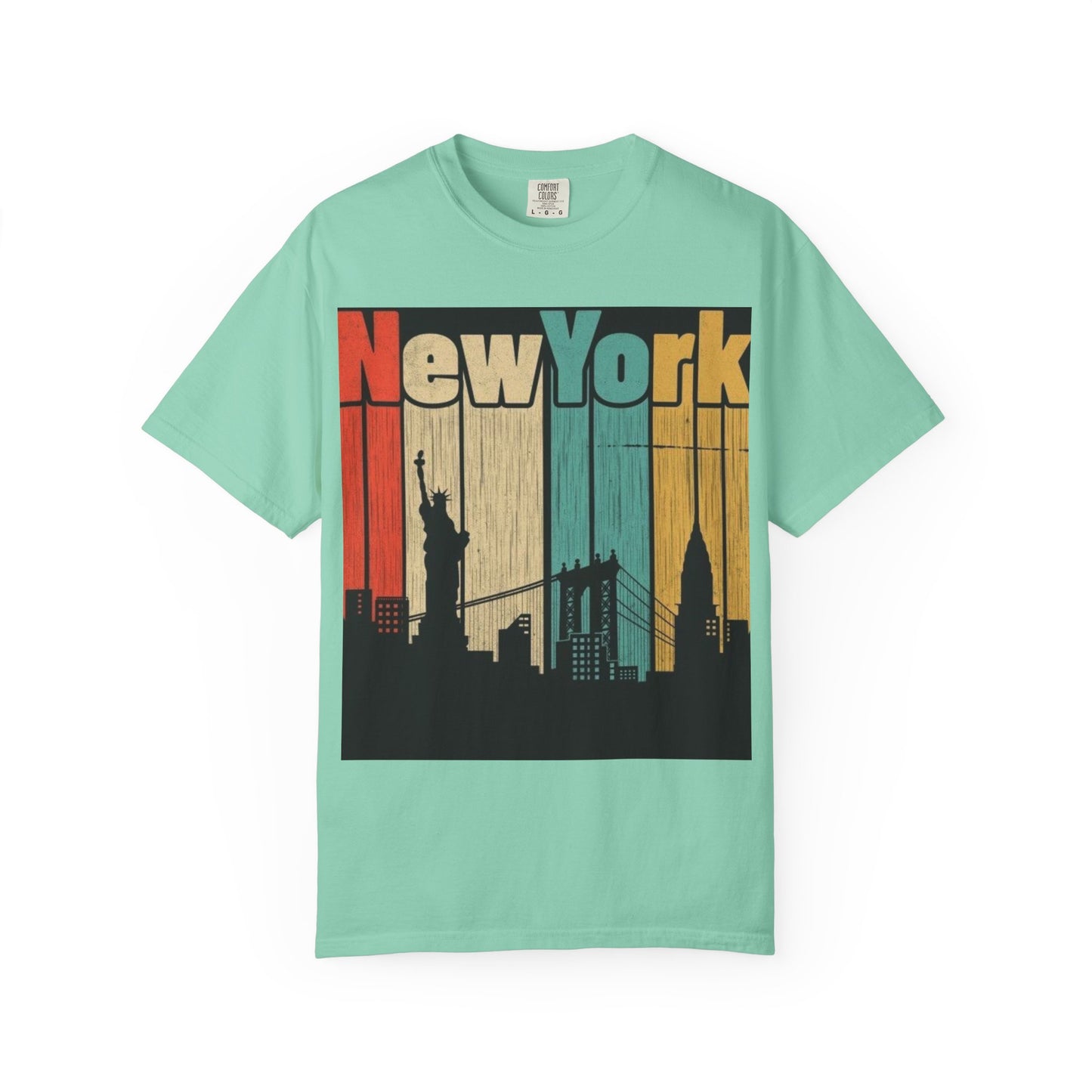 New York Skyline Graphic Tee | Unisex Vintage T-Shirt | Perfect for Travelers, Souvenir, NYC Lovers, Casual Wear, Gifts