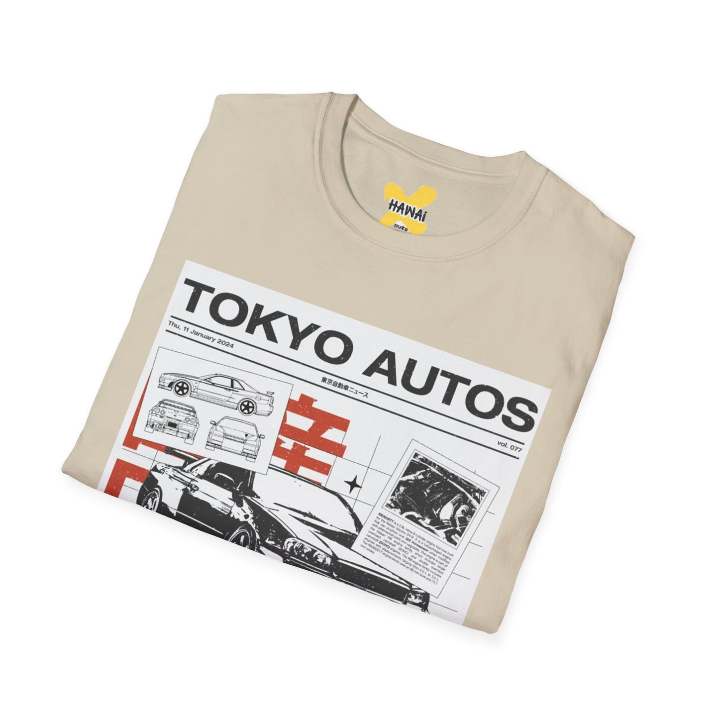 Tokyo Autos Street Beast T-Shirt, Unisex Graphic Tee, Car Enthusiast Gift, Casual Streetwear, Automotive Fashion, Birthday Gift