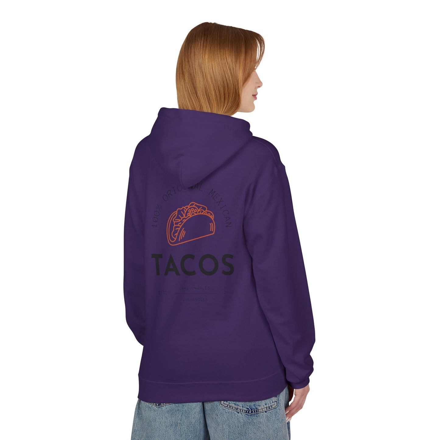 Unisex Taco Lover's Fleece Hoodie - 100% Original Mexican Design