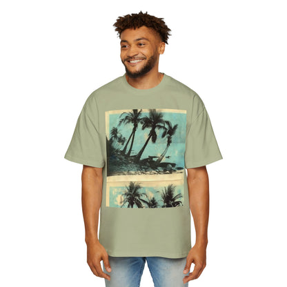 T-Shirt — Vintage Palm Beach Graphic Tee (Retro Tropical Sunset)