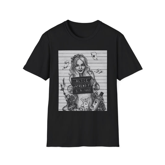 Alice in Wonderland Inspired Softstyle T-Shirt - Vintage Design