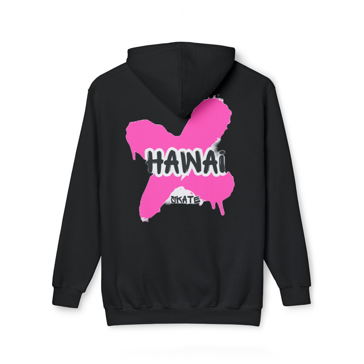 Unisex Hooded Sweatshirt - Vibrant Hawaii Skate Design
