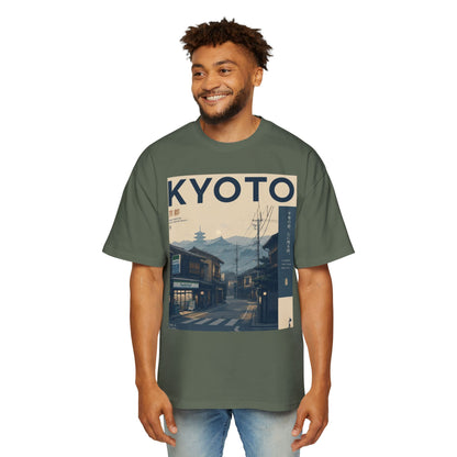 Kyoto Vintage Travel Tee — Japanese Street Scene Graphic T-Shirt