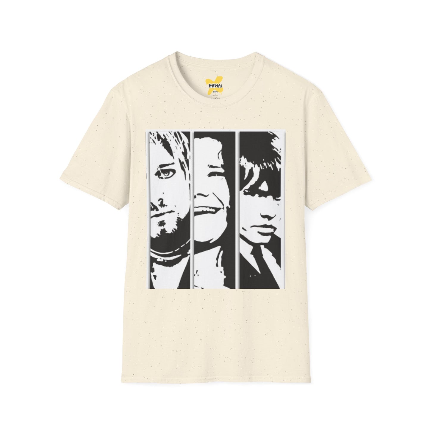 Trendy Band Graphic T-Shirt, Unisex Softstyle Tee, Casual Everyday Wear, Music Lover Gift, Rock Band Style