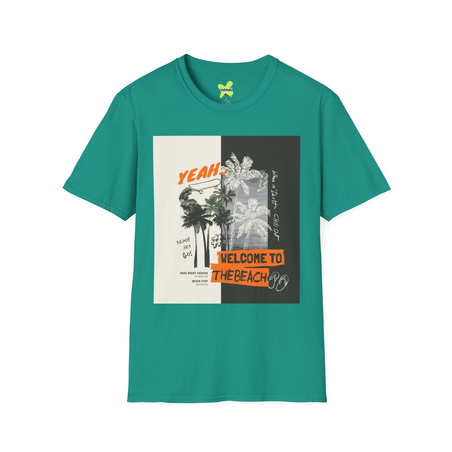 Beach Vibes Graphic Tee, Summer T-Shirt, Unisex Casual Wear, Vacation Shirt, Gift for Beach Lovers