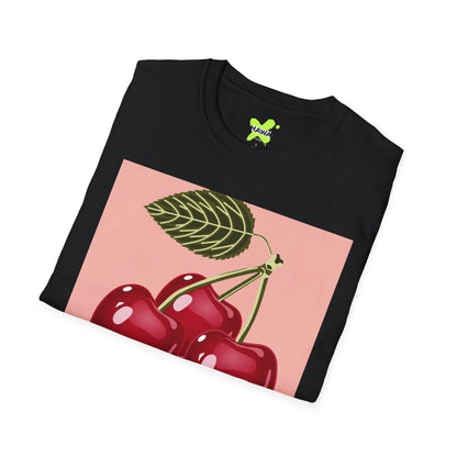 Retro Cherry Graphic T-Shirt for Fruit Lovers