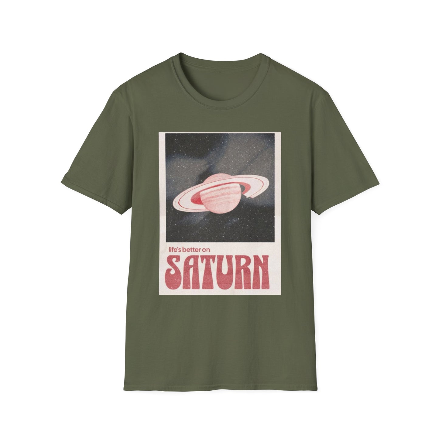 Vintage Saturn Graphic T-Shirt, Retro Space Tee, Unisex Casual Wear, Planet Lovers Gift, Cool Astronomy Shirt