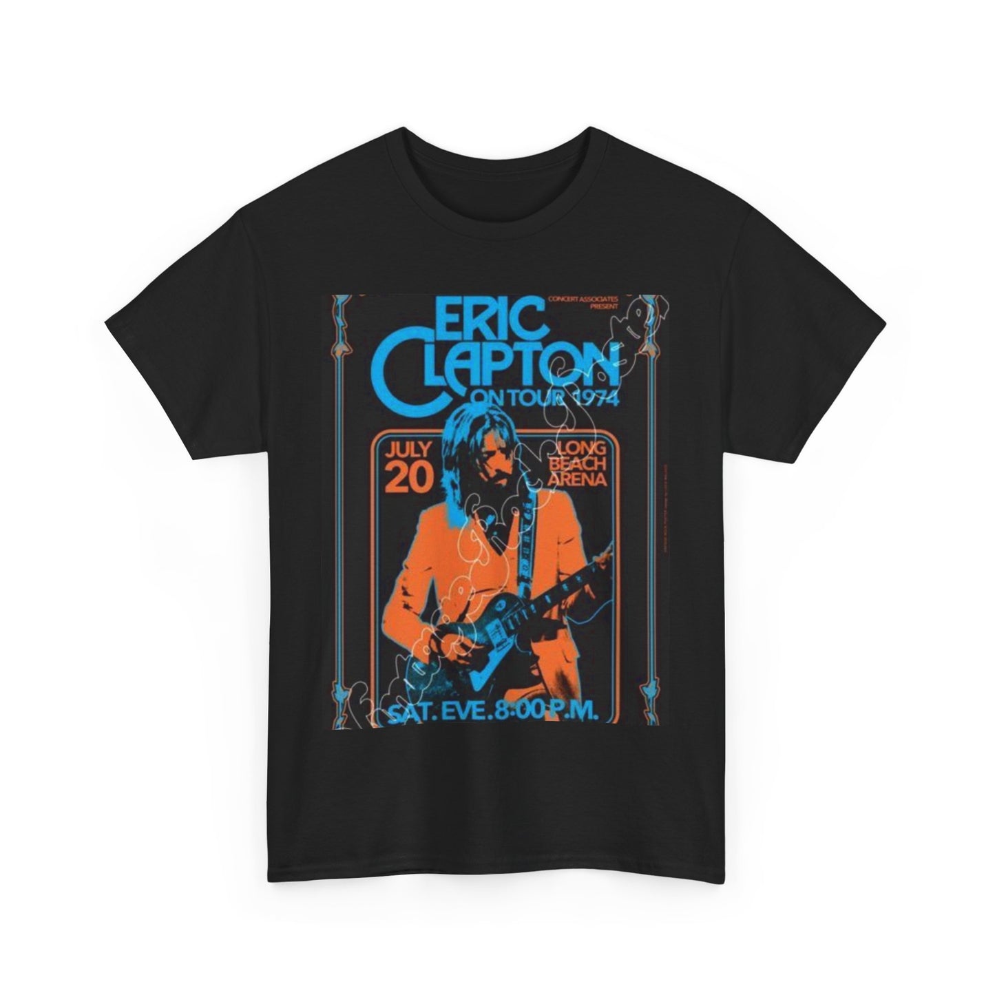 Eric Clapton Vintage Concert Tee, Music Lover Gift, 70s Tour T-Shirt, Rock and Roll Apparel, Retro Graphic Tee, Unisex Style
