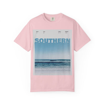 Southern Beach Photo T-Shirt — Ocean Waves Graphic Tee