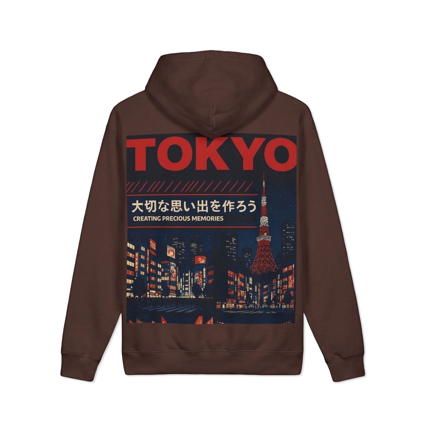 Tokyo Nightscape Hoodie — 'Creating Precious Memories' Japanese Cityscape Pullover