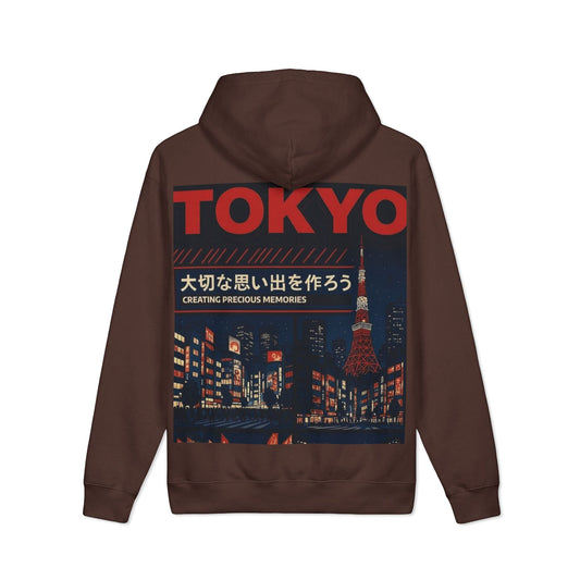 Tokyo Nightscape Hoodie — 'Creating Precious Memories' Japanese Cityscape Pullover