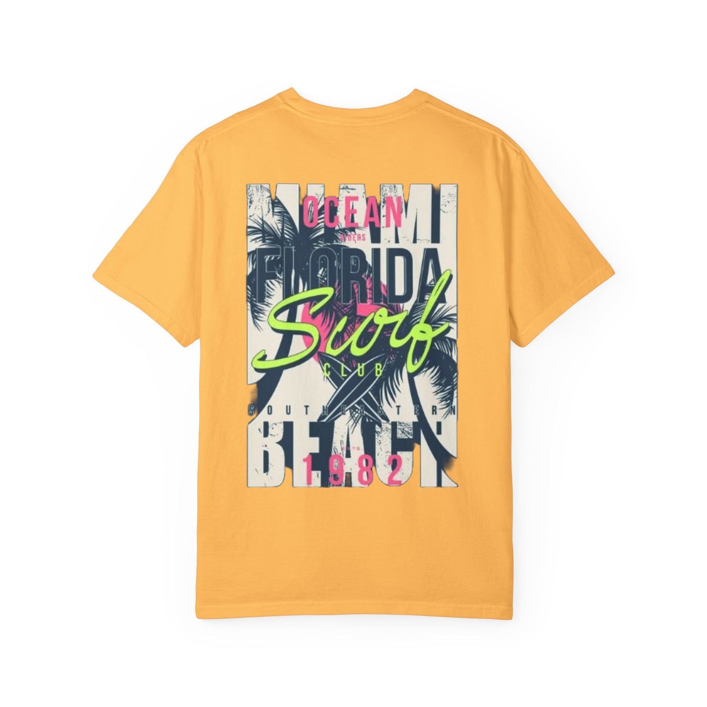 Ocean Florida Surf Club T-Shirt - Unisex Garment-Dyed Tee for Beach Lovers
