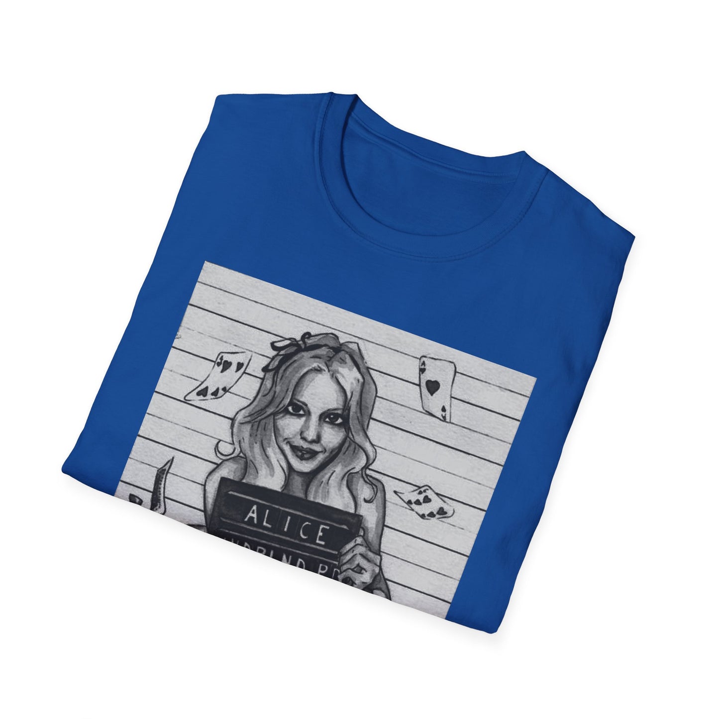 Alice in Wonderland Inspired Softstyle T-Shirt - Vintage Design