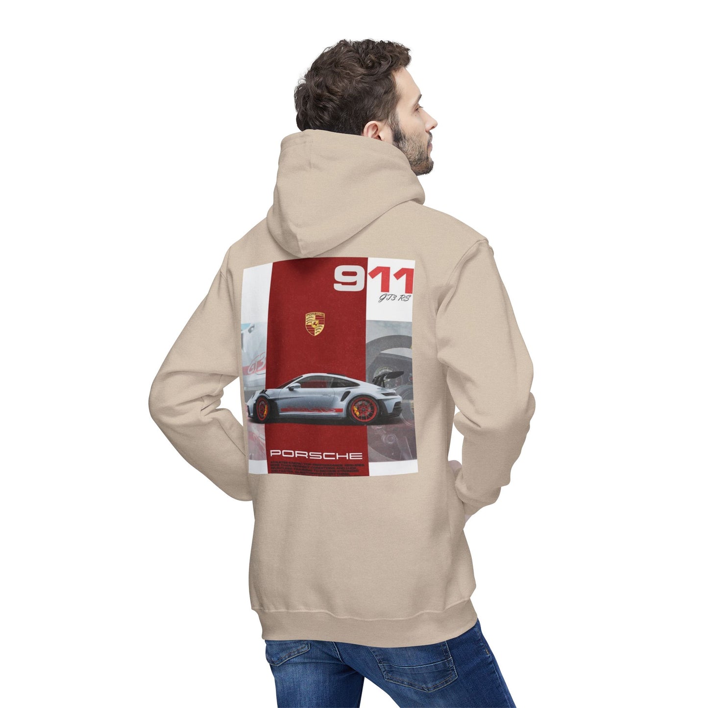 Porsche Graphic Hoodie, Made in USA, Unisex Sweatshirt, Car Lover Gift, Automotive Apparel, Driving Enthusiast Wear, Cool Casual