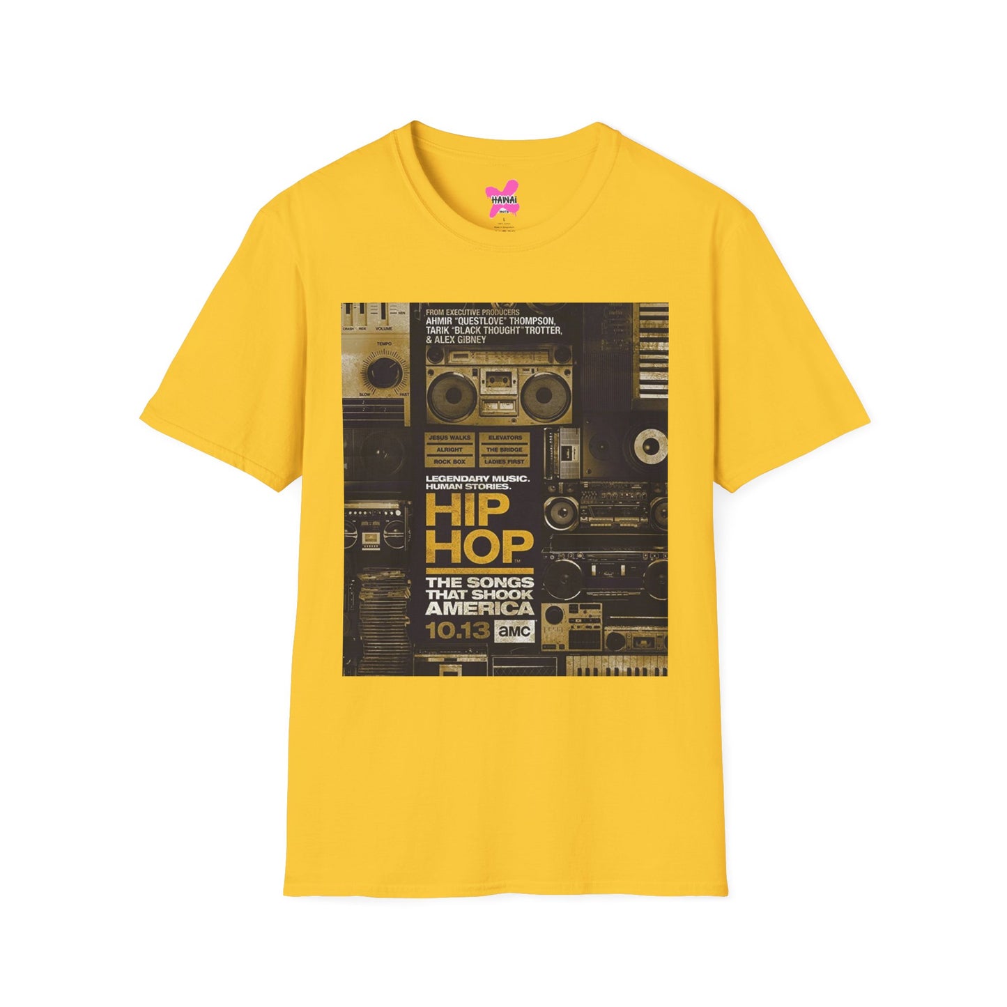 Hip Hop Vibes Unisex T-Shirt, Retro Music Tee, Gift for Music Lovers, Streetwear Style, Festival Shirt, Unisex Graphic Tee