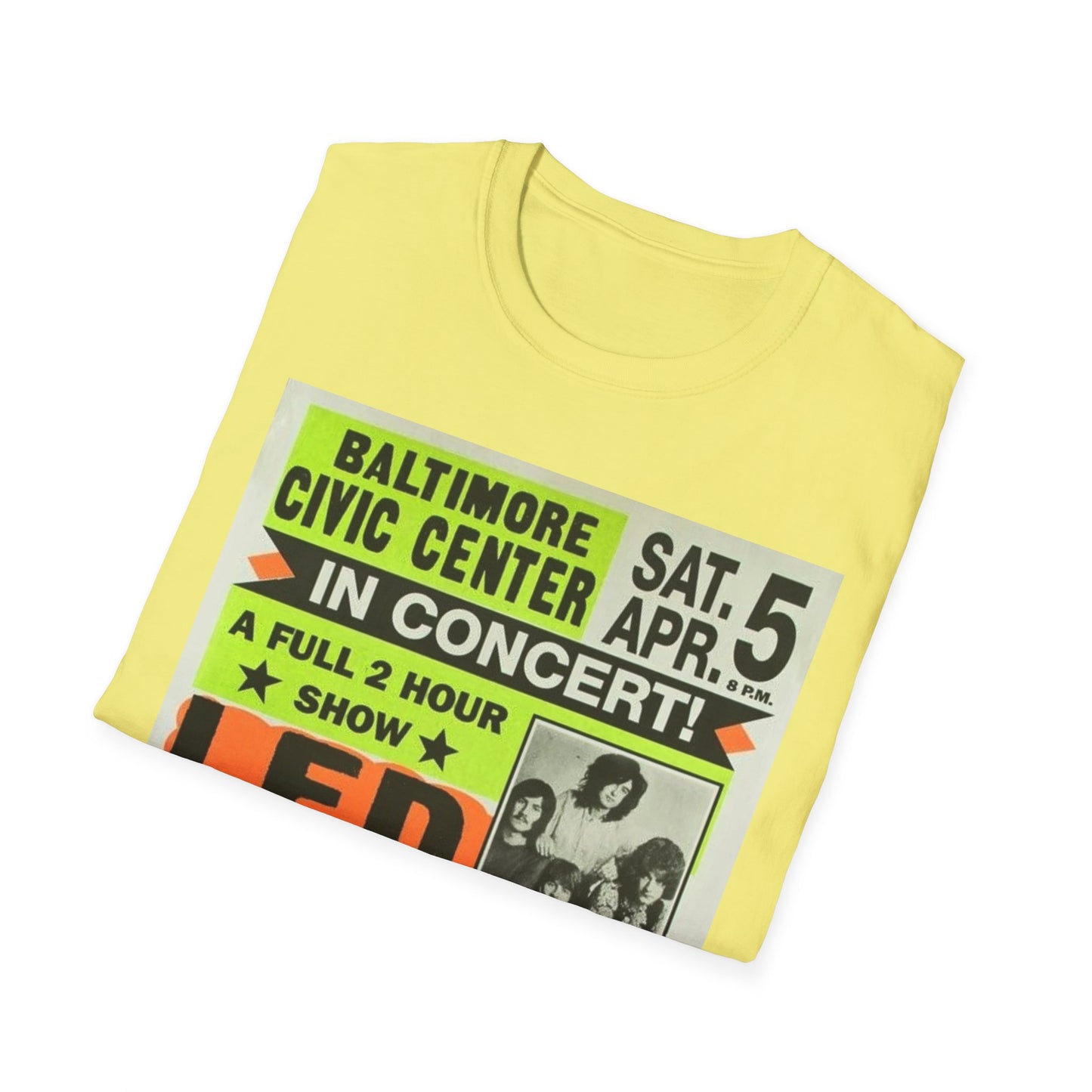 Retro Concert Tee - Led Zeppelin Vintage Style T-Shirt, Music Lovers Gift, Unisex Graphic Tee, Nostalgic Band Shirt, Rock Concert Wear