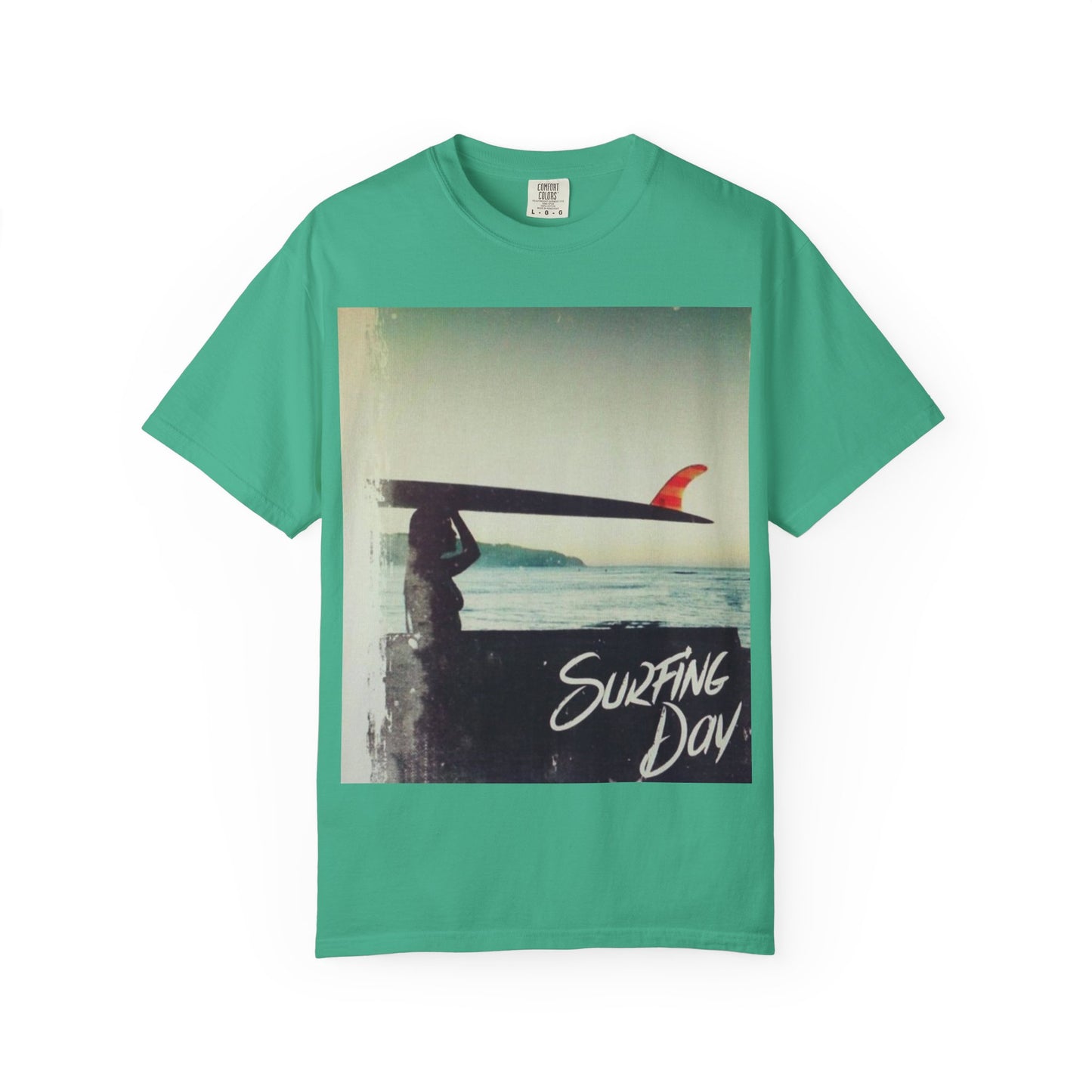 Surfing Day Unisex Tee | Vintage Style T-shirt for Beach Lovers, Summer Vibes, Gift for Surfers, Casual Strolling, Summer Outings