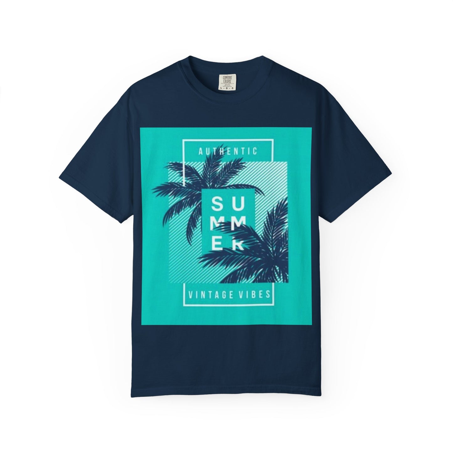 Summer Vintage Vibes T-Shirt — Palm Tree Graphic Tee