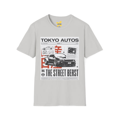 Tokyo Autos Street Beast T-Shirt, Unisex Graphic Tee, Car Enthusiast Gift, Casual Streetwear, Automotive Fashion, Birthday Gift