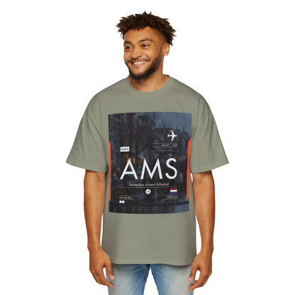 AMS Amsterdam Airport Tee — Travel-Inspired Graphic T-Shirt