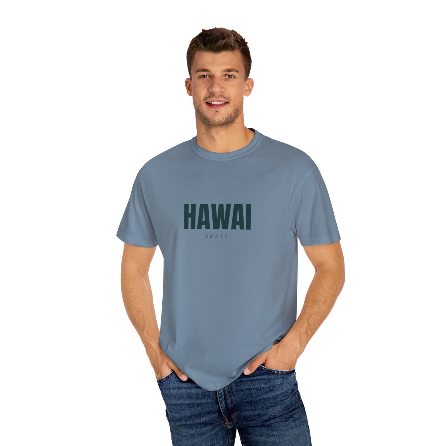 Hawaii Garment-Dyed Unisex T-shirt - Casual Beachwear, Travel Souvenir, Summer Vibes, Gift for Him/Her, Retro Style