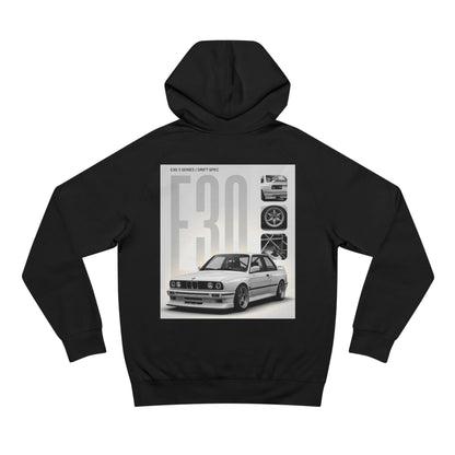 BMW E30 Hoodie — Vintage Motorsport Graphic Pullover
