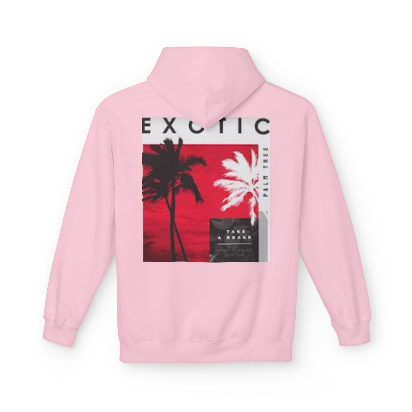 Exotic Vibe Unisex Fleece Hoodie - Cozy Beach Style, Perfect for Travel, Summer Events, Casual Outings, Gifts for Adventurers