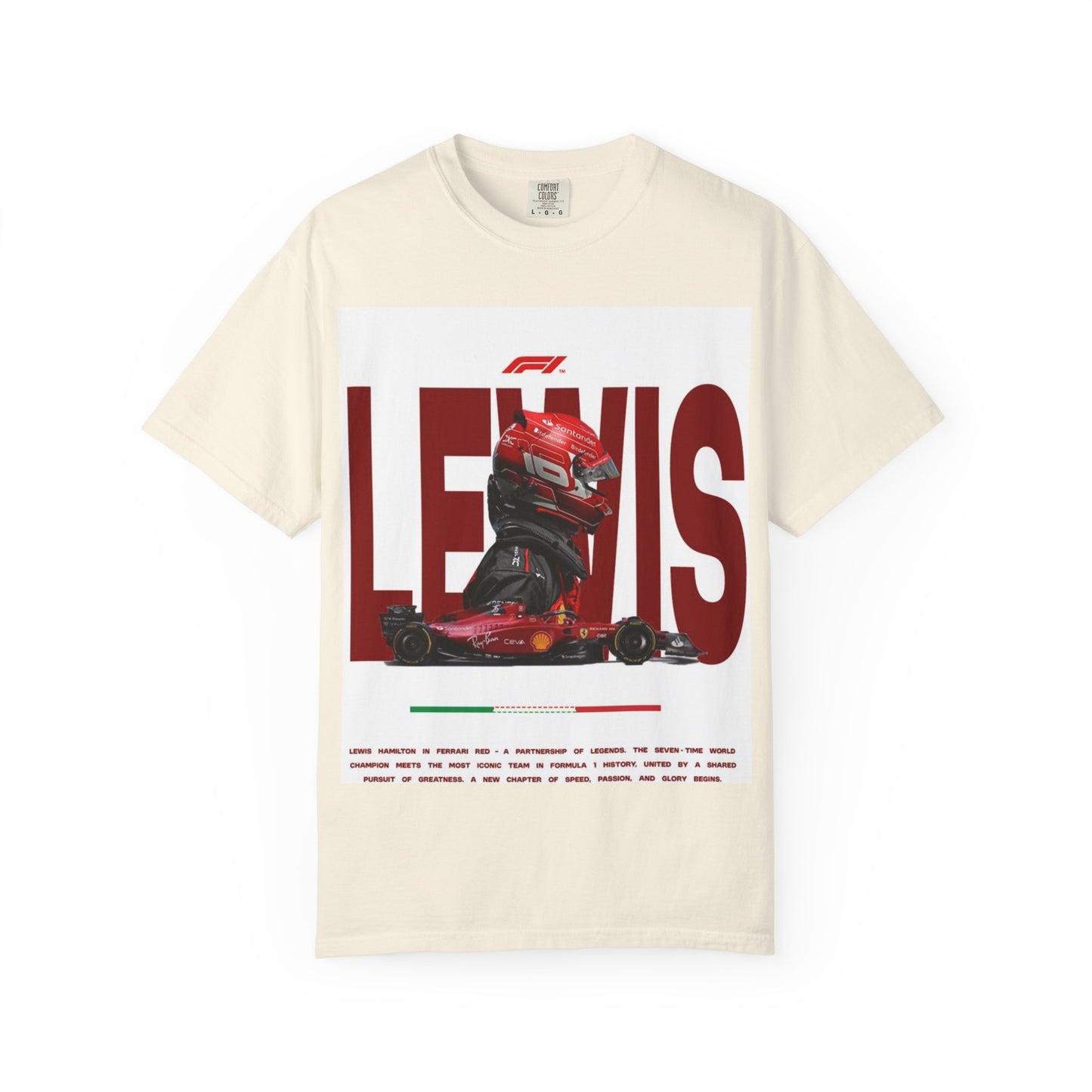 Lewis Hamilton F1 Unisex Garment-Dyed T-Shirt - Perfect for Racing Fans