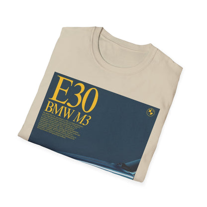BMW E30 M3 Graphic Tee, Unisex Car Lover Shirt, Automotive Gift, Vintage T-Shirt, Car Enthusiast Apparel, Perfect for Birthdays