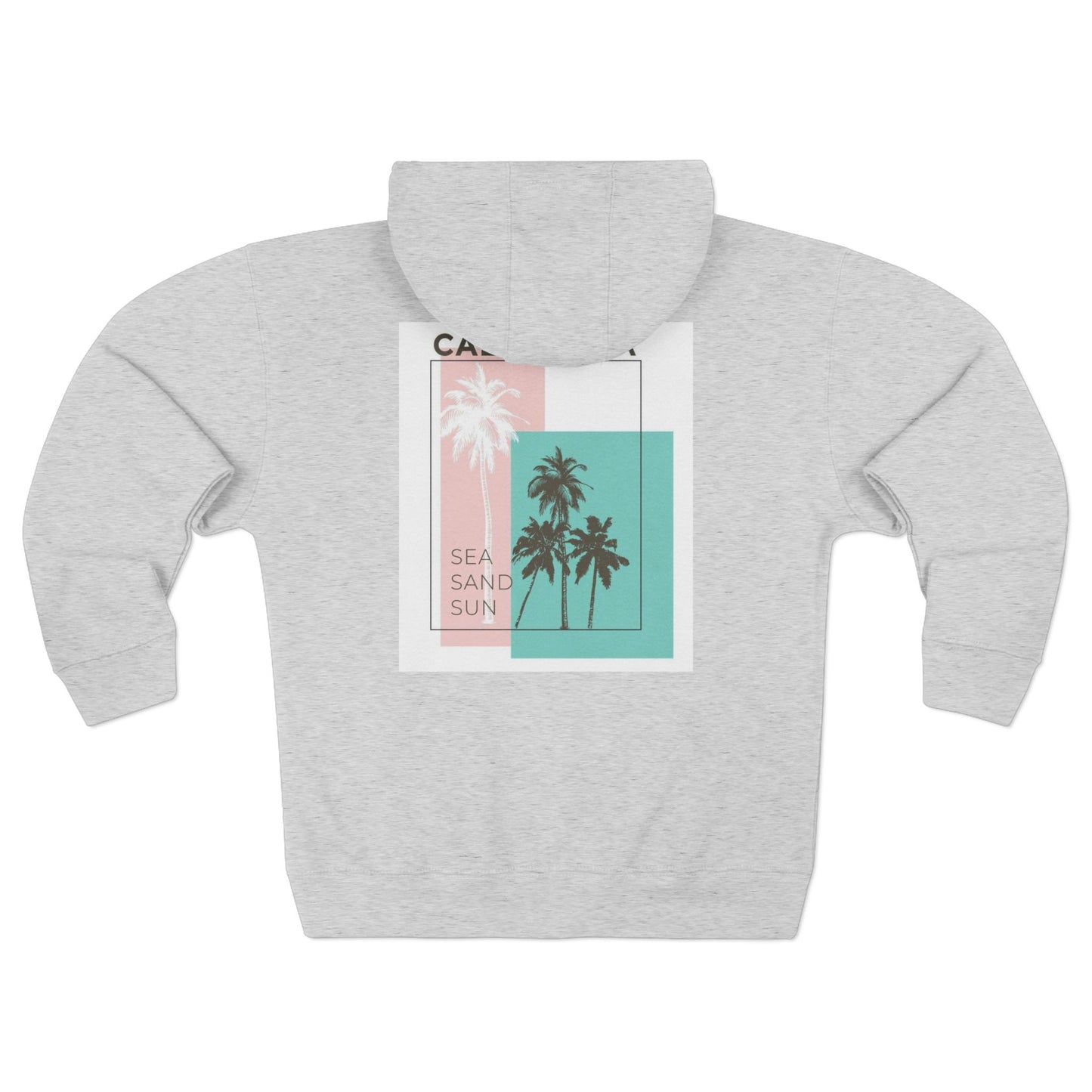 Tropical Vibe Unisex Zip Hoodie - Casual Comfort for Beach Lovers