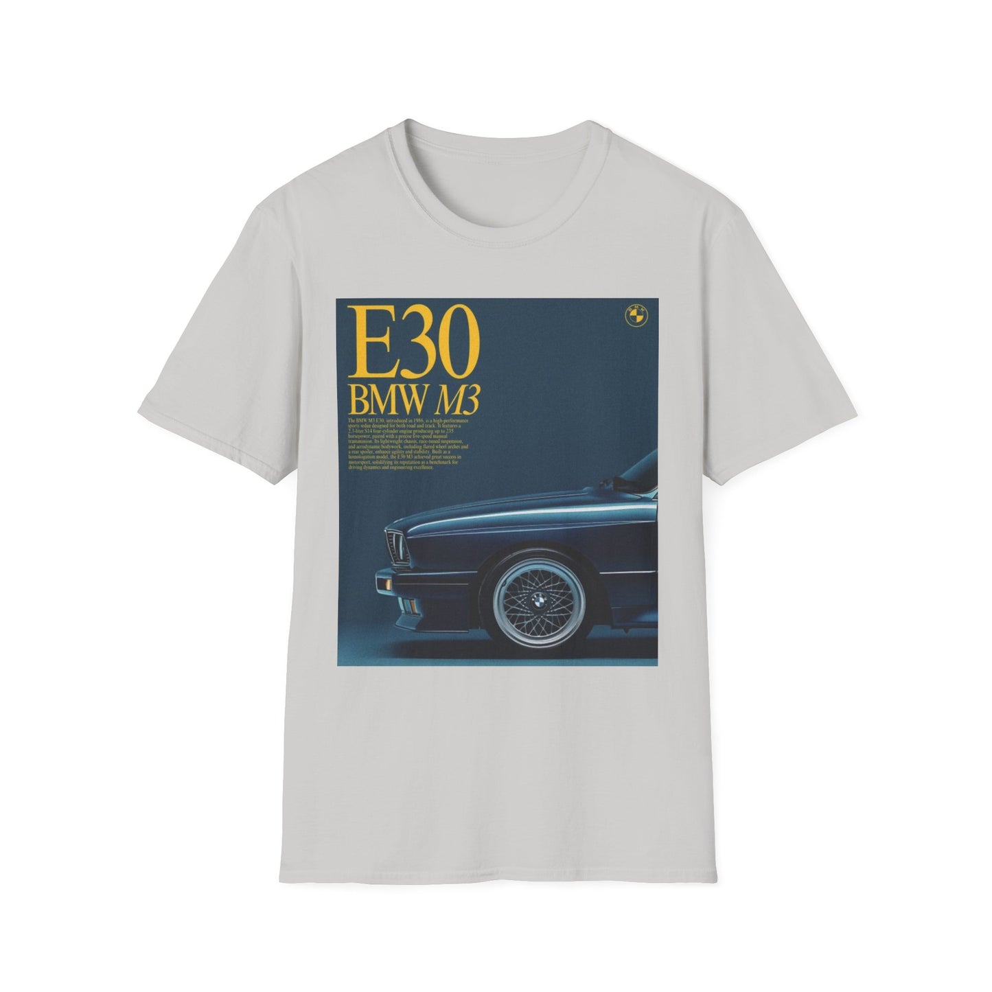 BMW E30 M3 Graphic Tee, Unisex Car Lover Shirt, Automotive Gift, Vintage T-Shirt, Car Enthusiast Apparel, Perfect for Birthdays