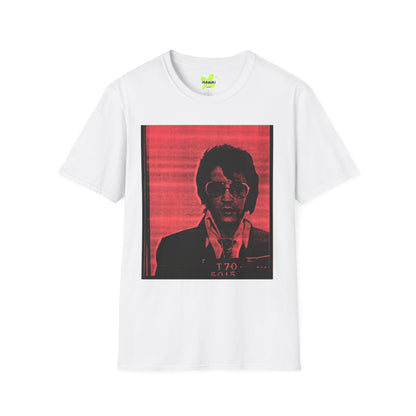 Retro Elvis Unisex Softstyle T-Shirt - Vintage Music Vibe