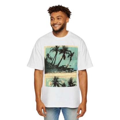 T-Shirt — Vintage Palm Beach Graphic Tee (Retro Tropical Sunset)