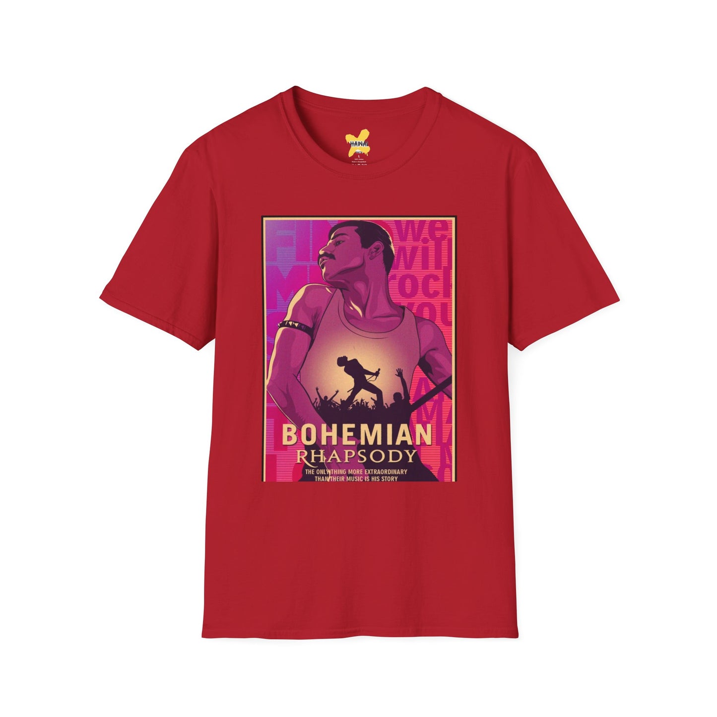 Bohemian Rhapsody Unisex Softstyle T-Shirt - Retro Music Fan Tee
